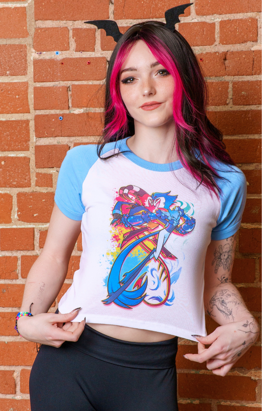 Stolas & Blitzo Micro Ribbed Raglan Baby Tee