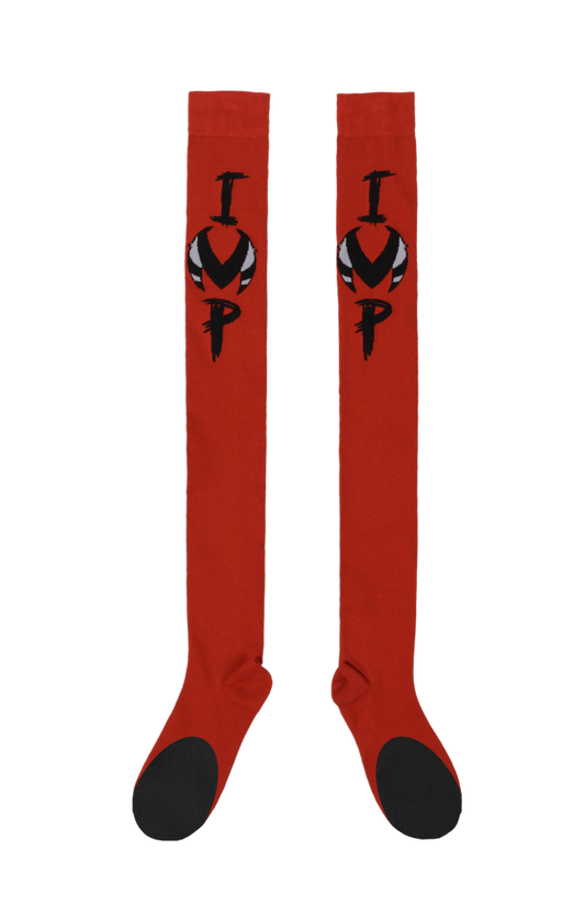 I.M.P. Thigh High Socks - RED