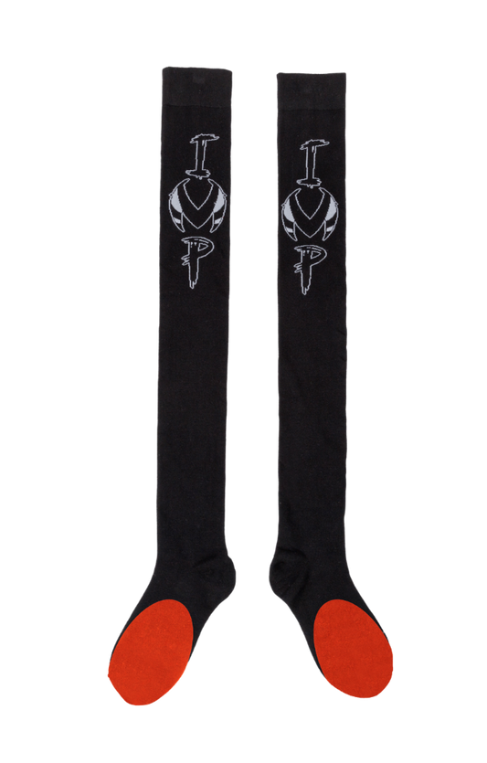 I.M.P. Thigh High Socks - BLACK