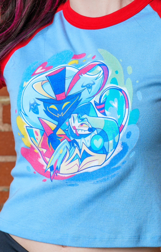 Ozzie & Fizz Micro Ribbed Raglan Baby Tee