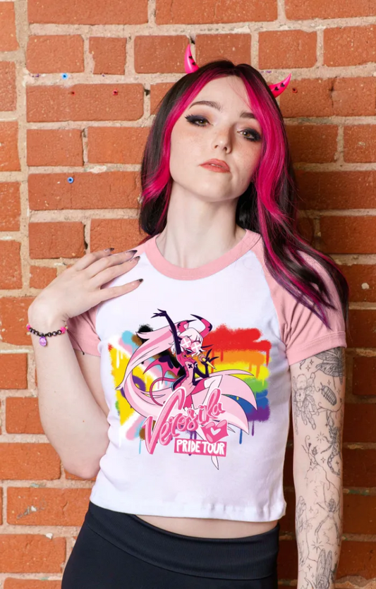 Verosika Micro Ribbed Raglan Baby Tee