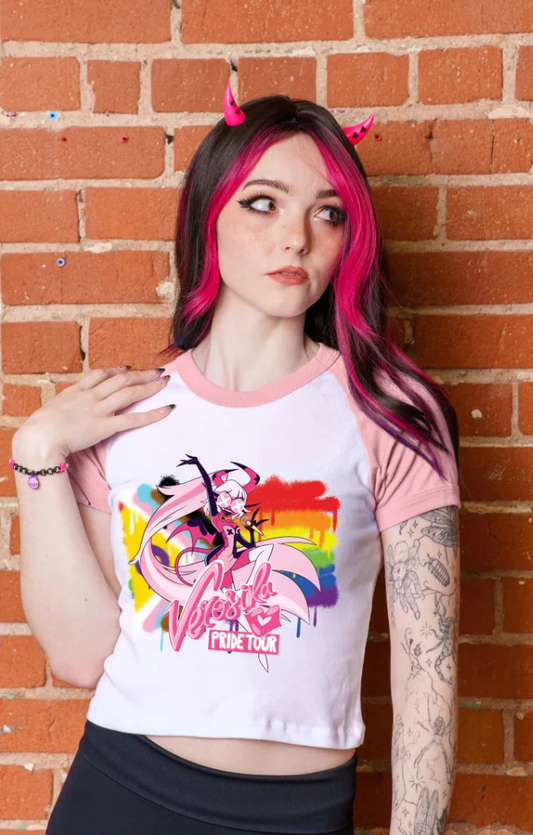 Verosika Micro Ribbed Raglan Baby Tee