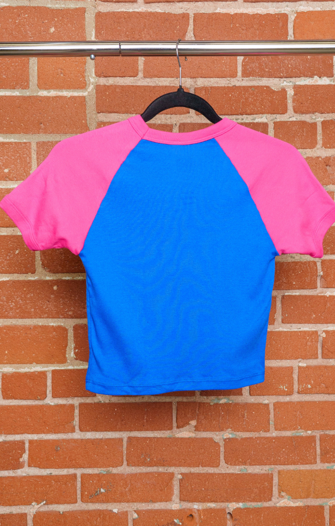 Loona Raglan Micro Ribbed Raglan Baby Tee