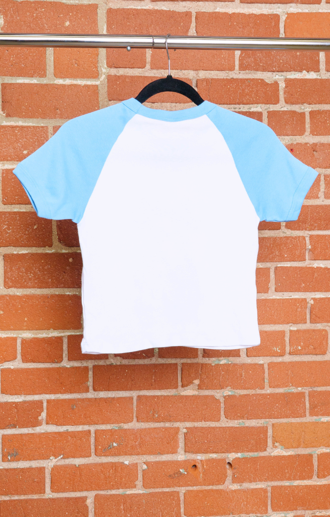 Stolas & Blitzo Micro Ribbed Raglan Baby Tee
