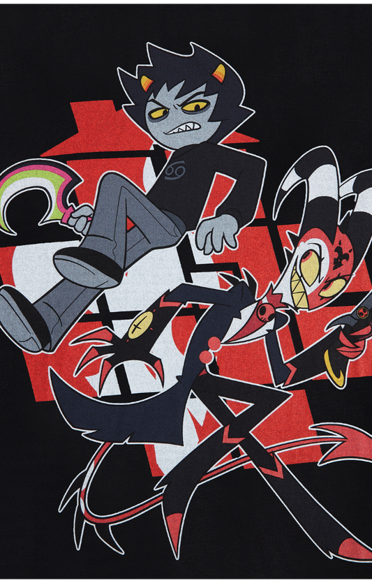Helluva Boss x Homestuck Pullover Hoodie - Karkat & Blitz