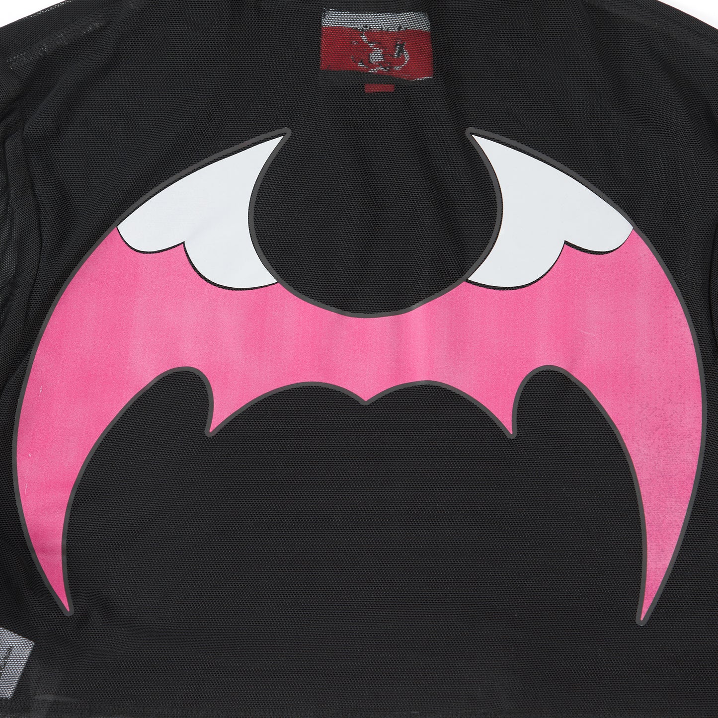 Verosika Cropped Long Sleeve Mesh Top