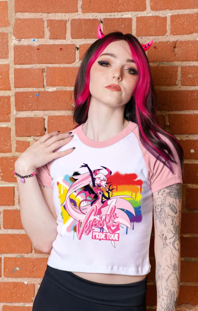 Verosika Micro Ribbed Raglan Baby Tee