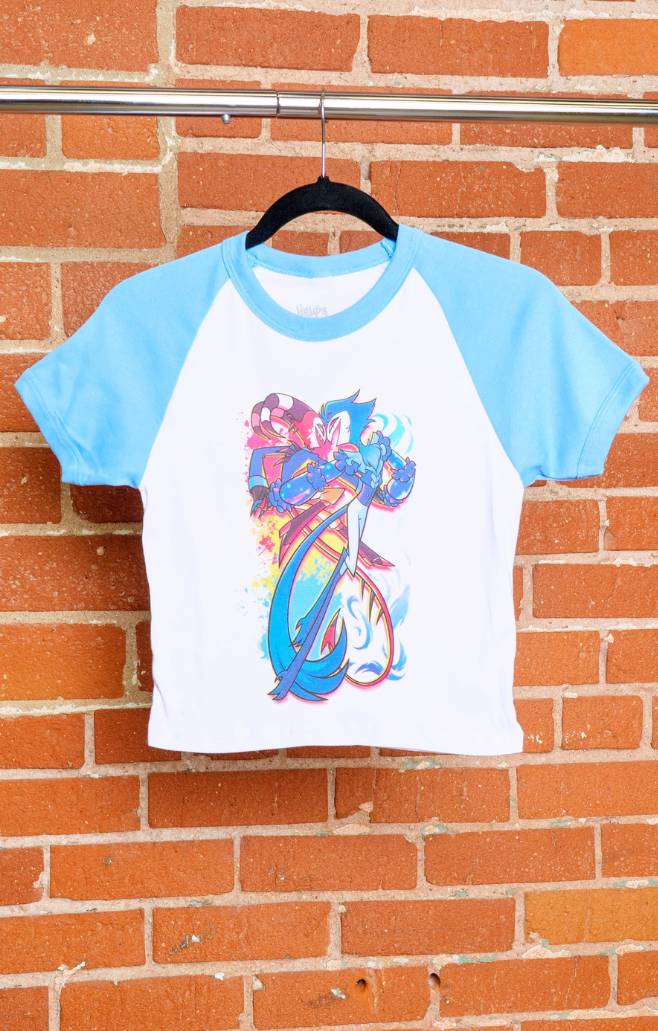 Stolas & Blitzo Micro Ribbed Raglan Baby Tee