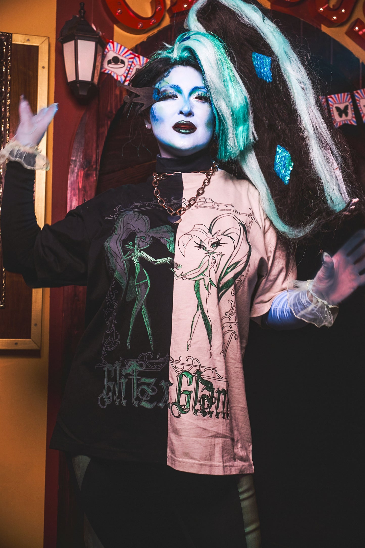 Glitz & Glam Split T-Shirt