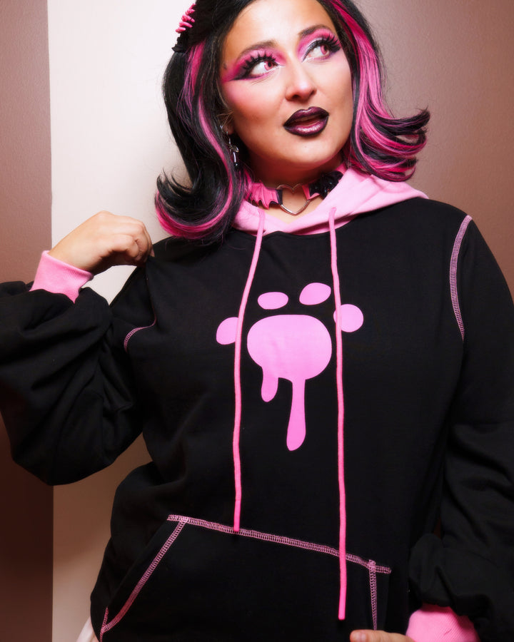 Emberlynn Hoodie - Black/Pink