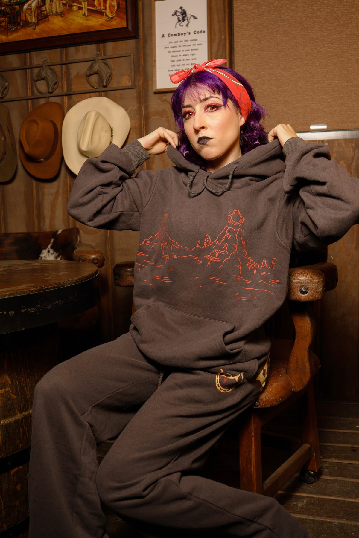 Wrath Ring Hoodie - Charcoal