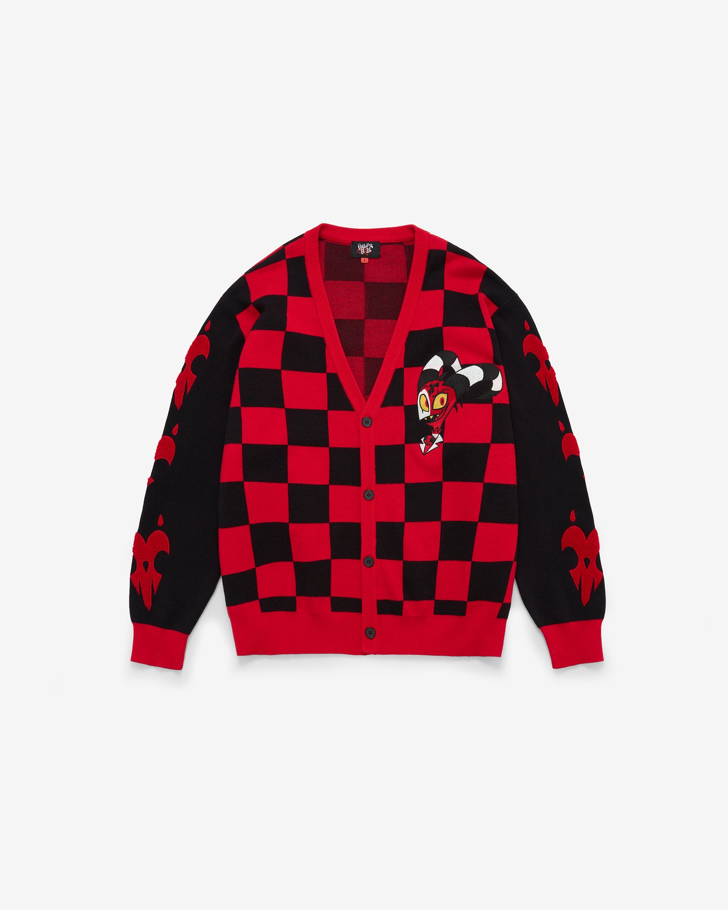 Blitz Cardigan - Black/Red