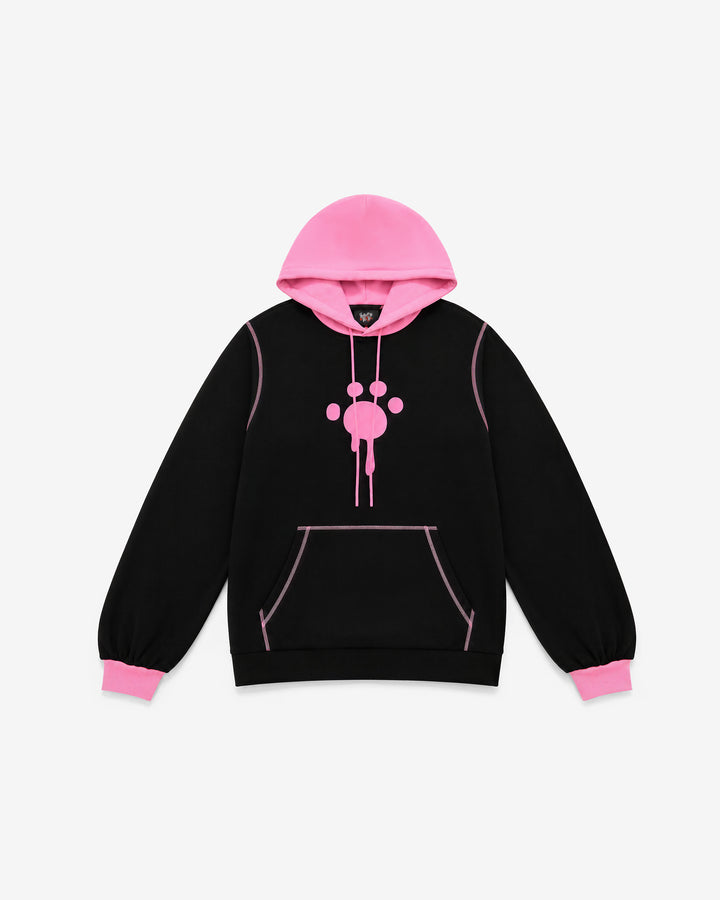 Emberlynn Hoodie - Black/Pink