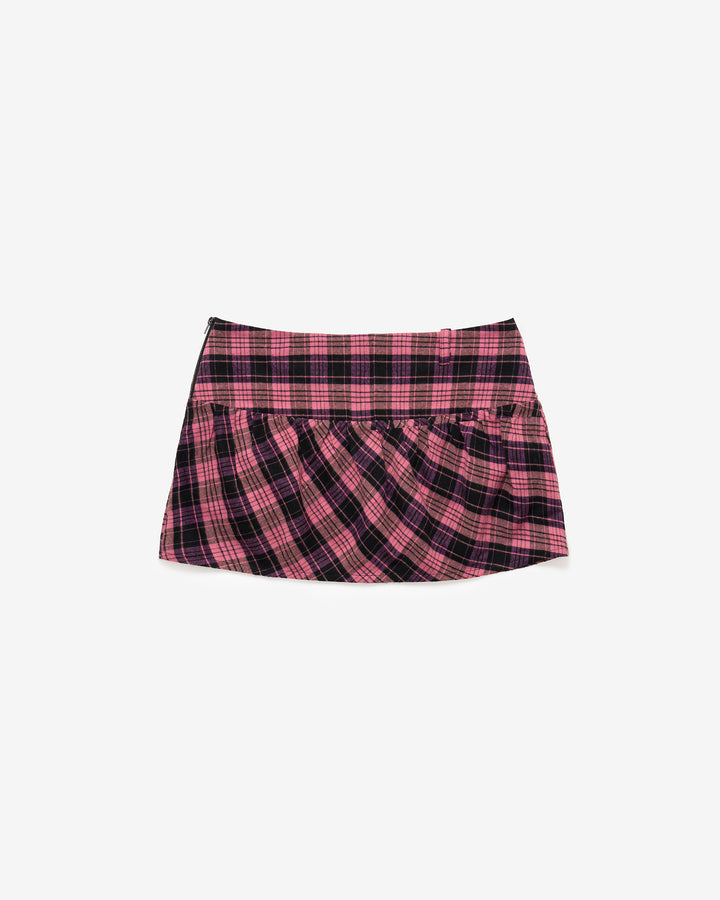 Emberlynn Low Rise Mini Skirt - Pink/Blk