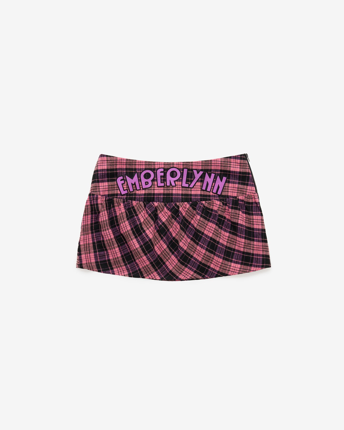 Emberlynn Low Rise Mini Skirt - Pink/Blk