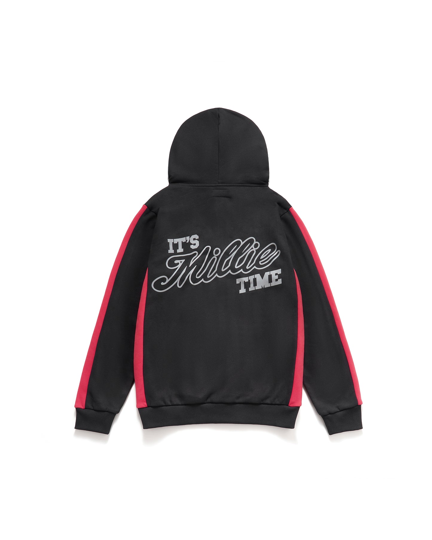 Millie Athletic Oversized Zip Up Hoodie - Black