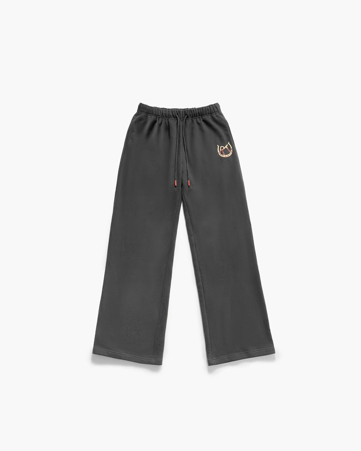 Wrath Ring Wide Leg Sweatpants - Charcoal