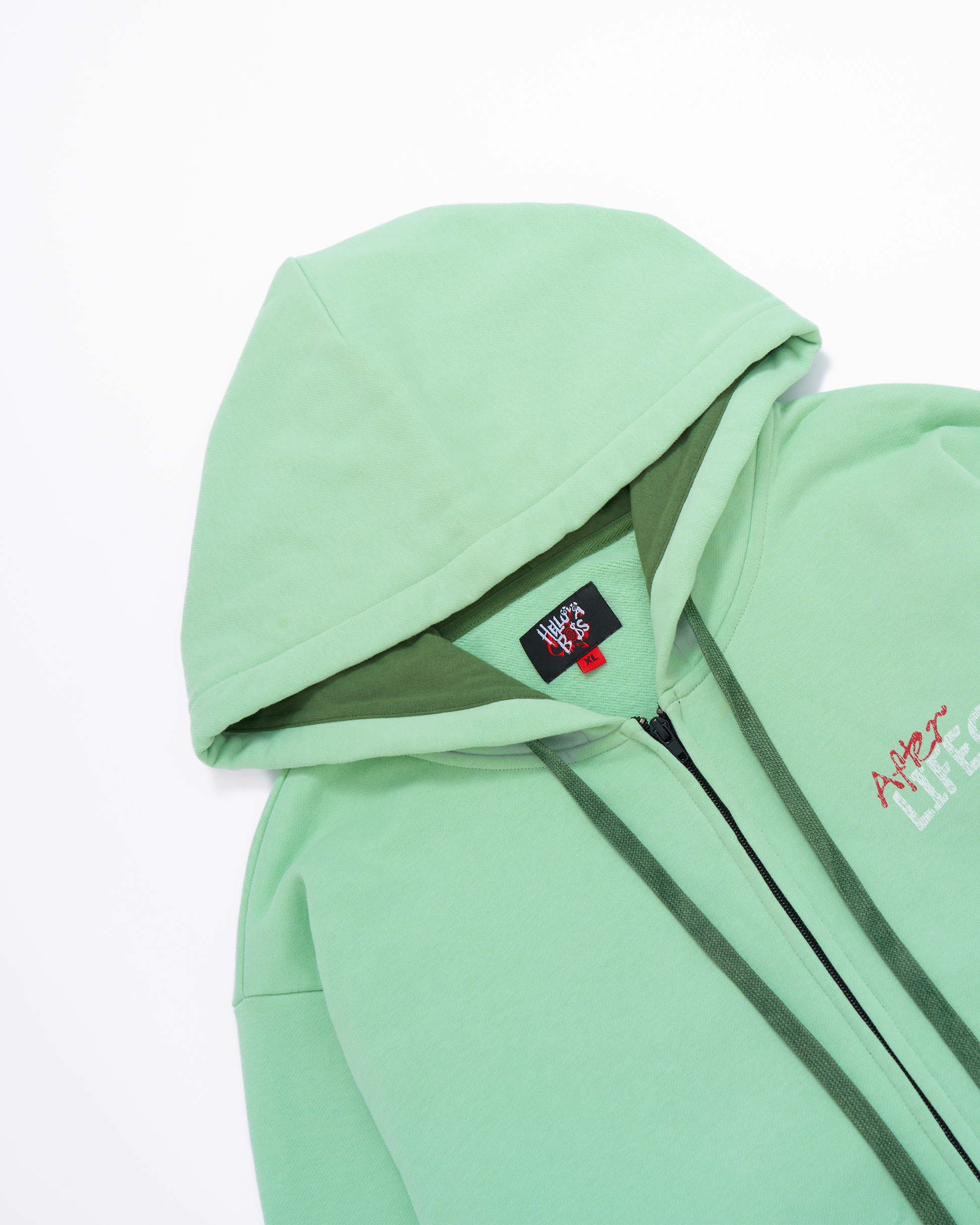 After Life-Guard Green Zip Up Hoodie – Helluva Boss