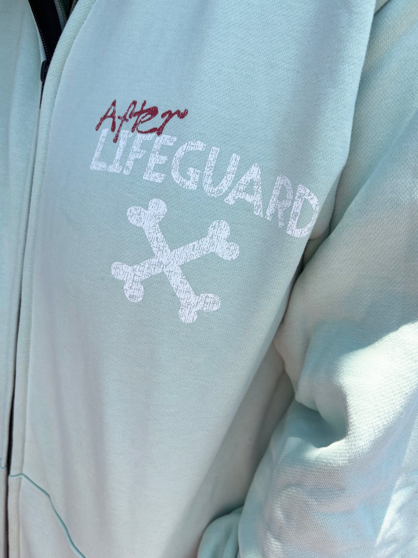 After Life-Guard Green Zip Up Hoodie