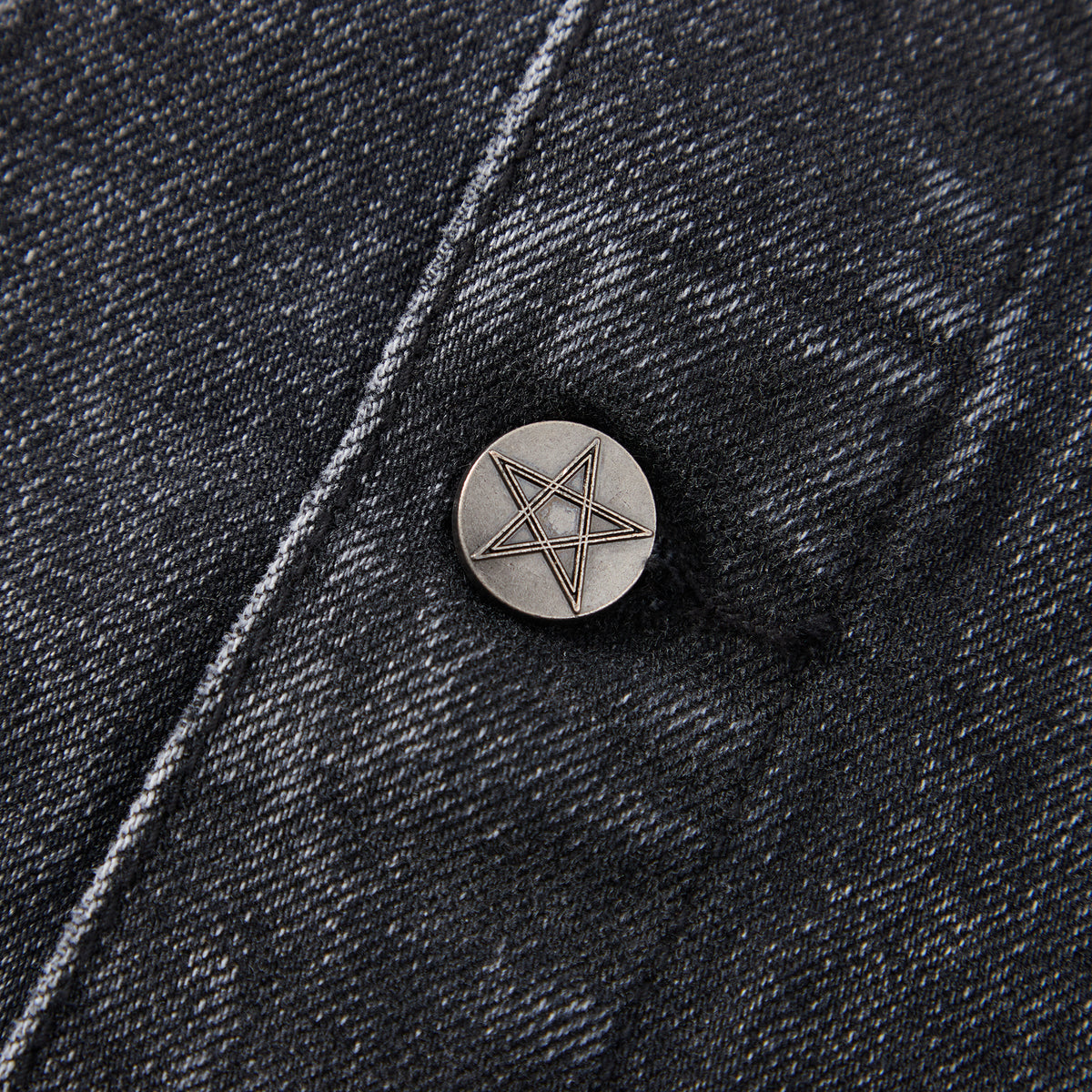 Helluva Boss Wrath Ring Denim Vest