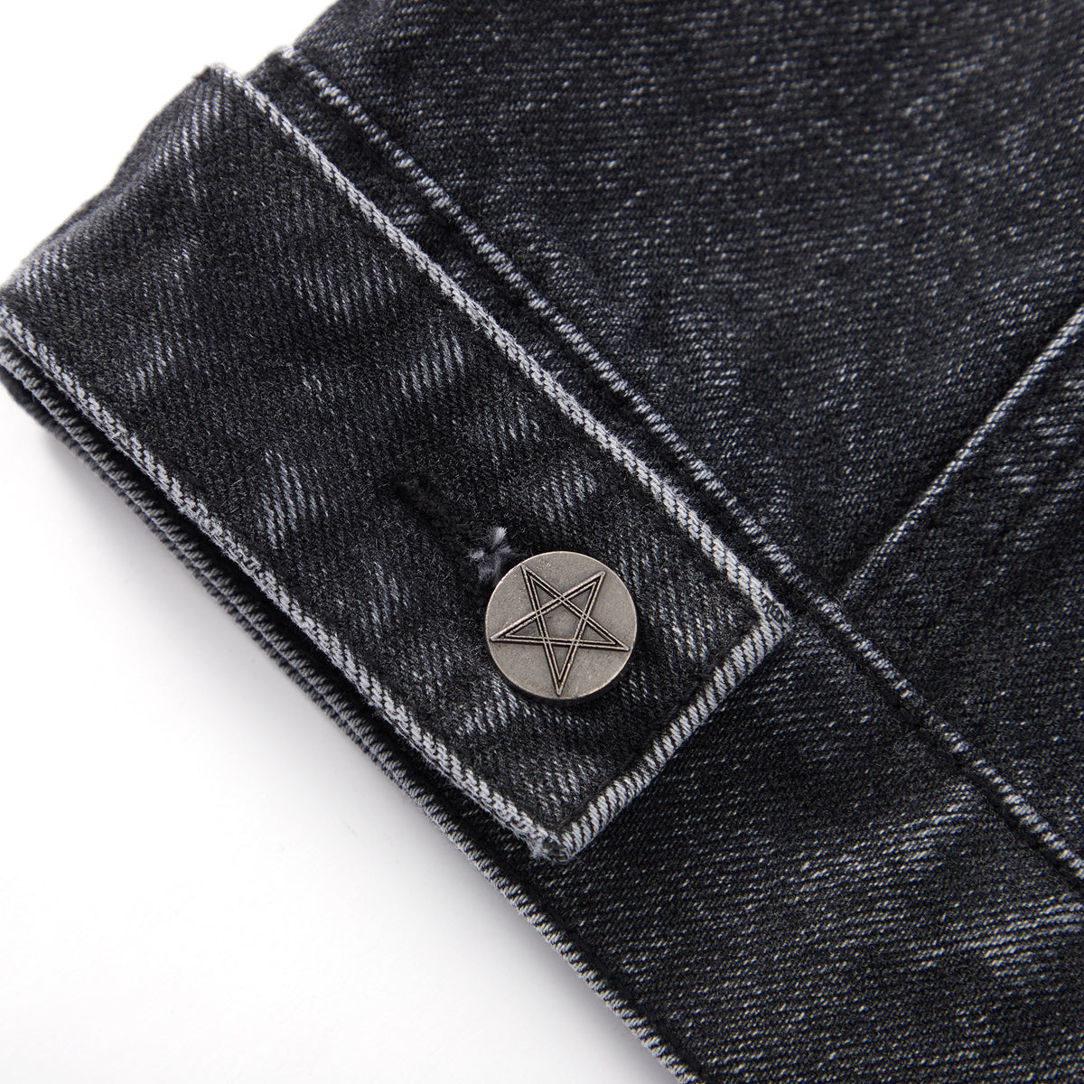 Helluva Boss Wrath Ring Denim Vest