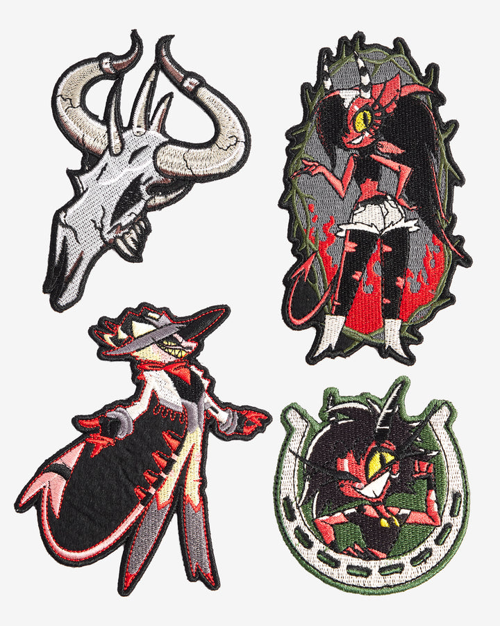 Helluva Boss Wrath Ring Patch Set (4 Pack)