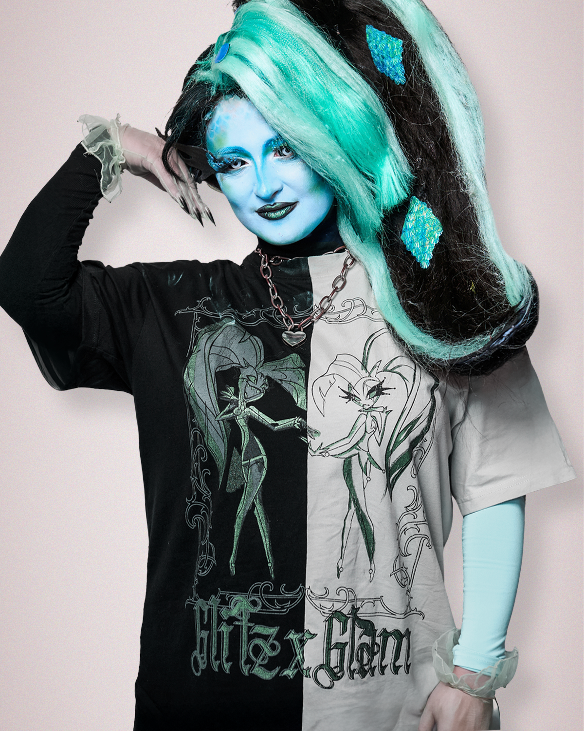 Glitz & Glam Split T-Shirt