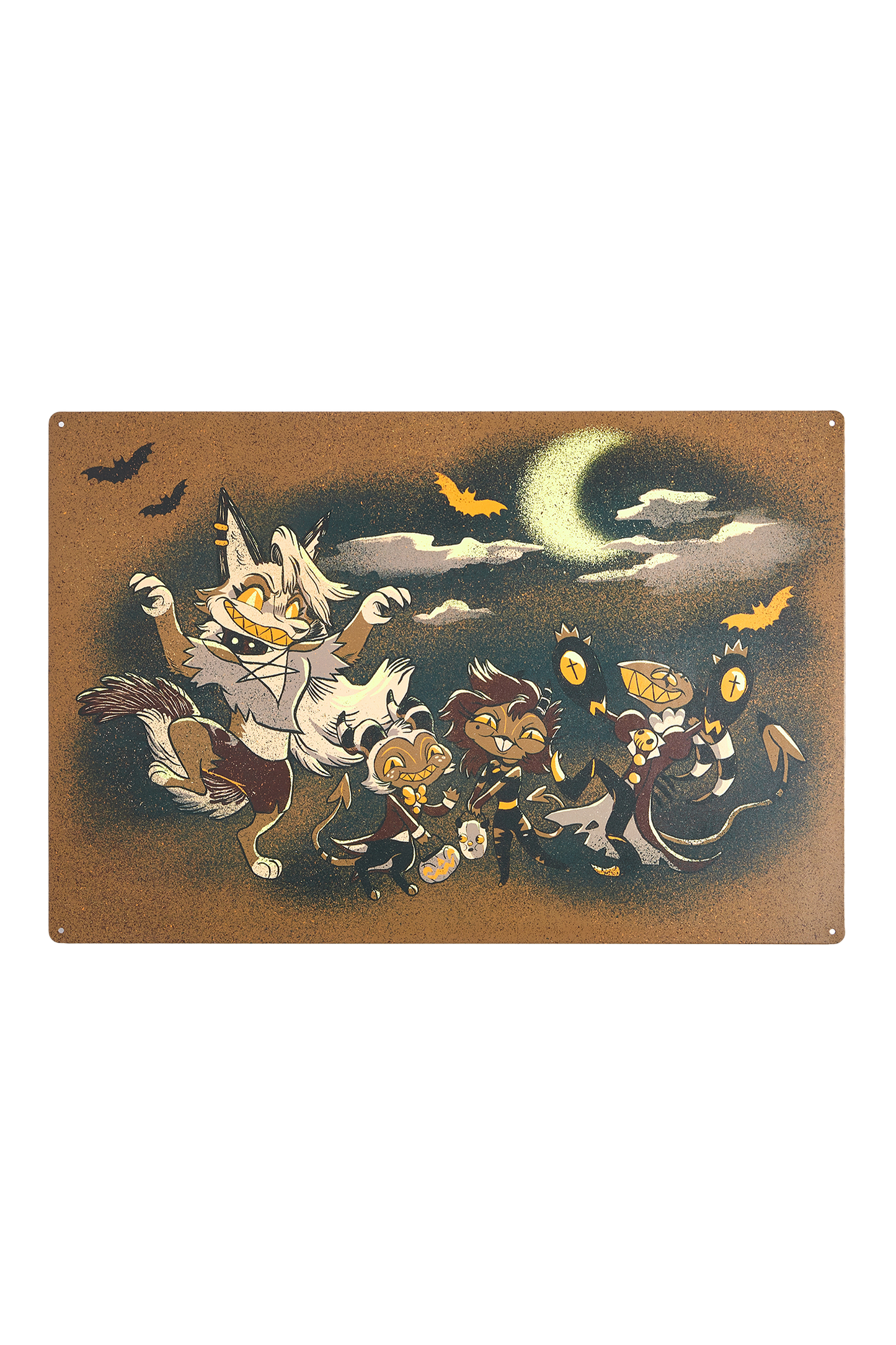 Midnight Haunting Tin Wall Decor